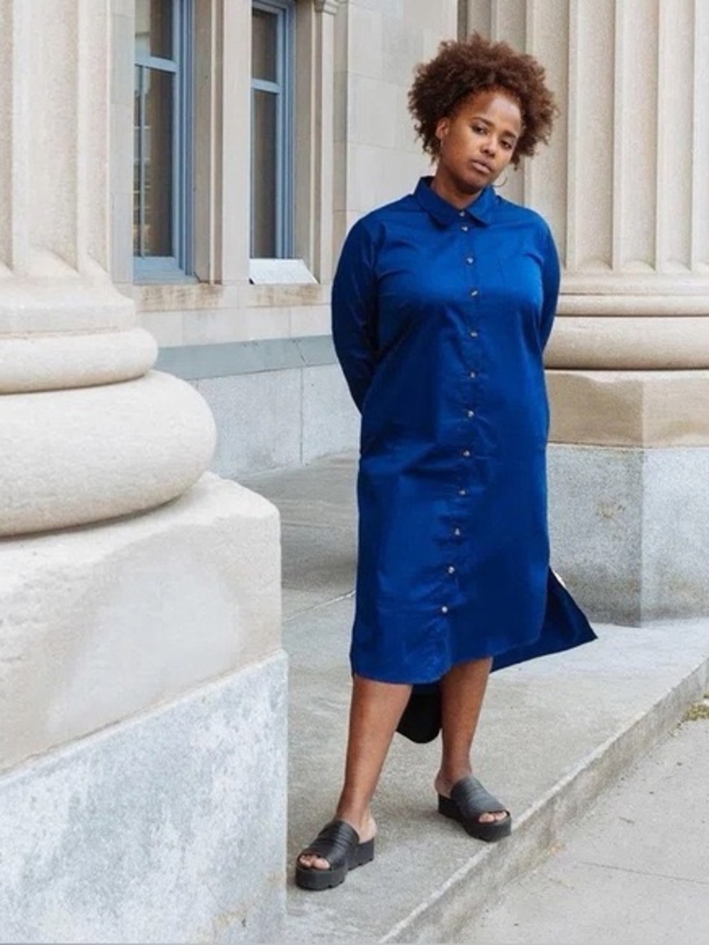 Universal Standard Peyton Poplin Shirt Dress Size 18-20